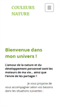 Mobile Screenshot of couleursnature.ch